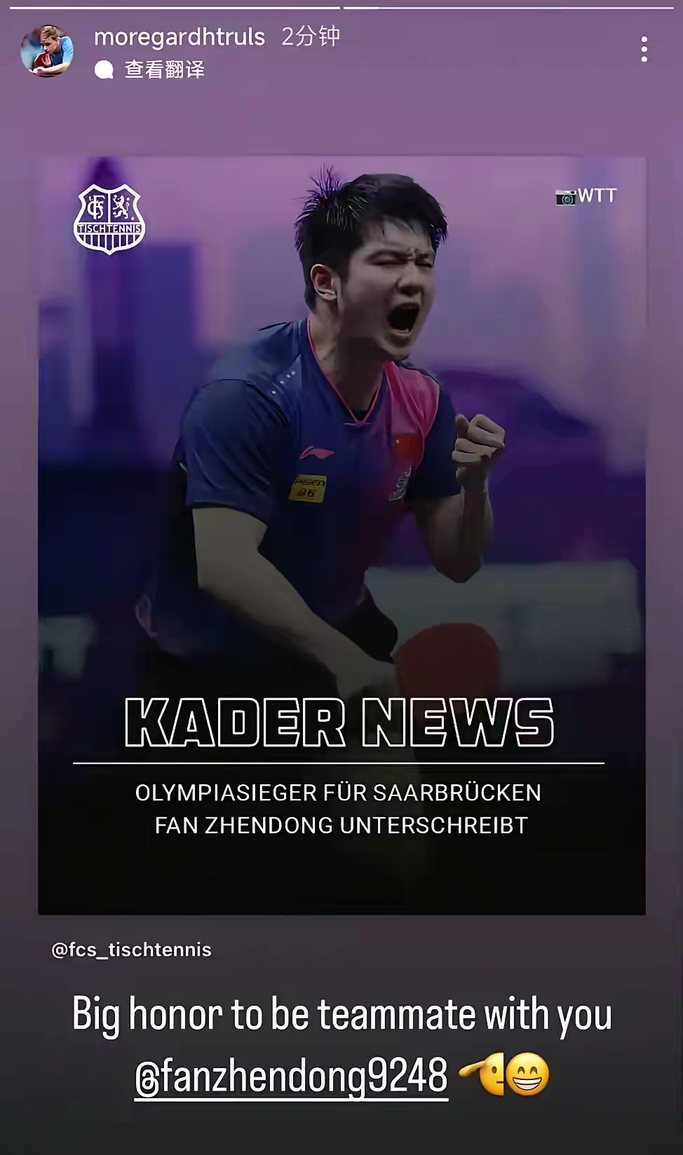 德国队逆转葡萄牙队，樊振东点燃赛场